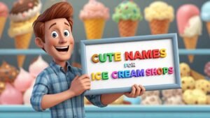 cute names for ice cream shops