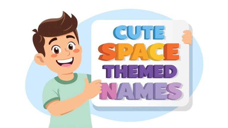 cute space themed names