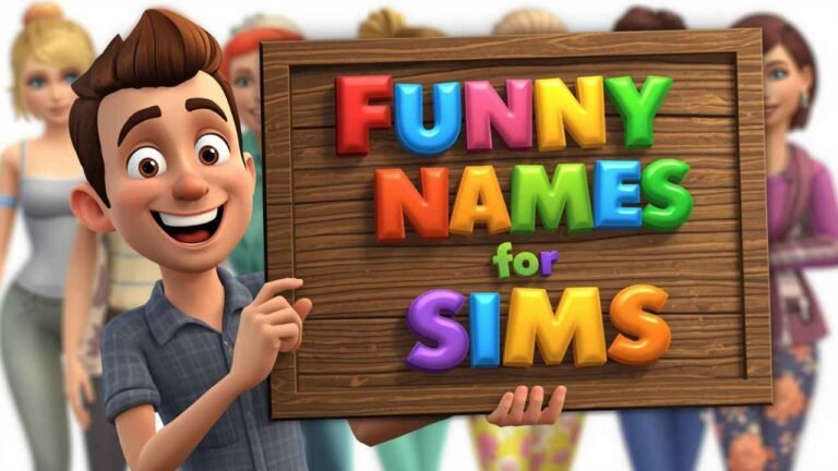 funny names for sims