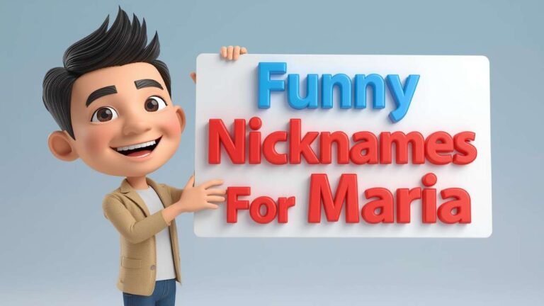 funny nicknames for maria